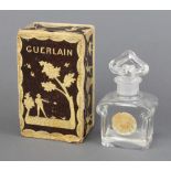 A 1930's Guerlain Baccarat scent bottle and stopper contained in its original box 14cm