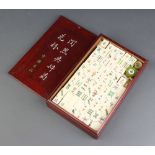 A bone and ivory Mahjong set