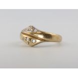 A 14ct yellow gold dress ring size M, 4 grams