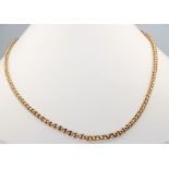 A 9ct yellow gold necklace 8.5 grams, 49cm