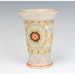 Charlotte Rhead, a Crown Ducal vase with floral decoration 15cm There is a chip to the base