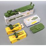 A Dinky 692 5.5 medium gun boxed (box slightly dented), together with a Dinky 693 7.2 Howitzer boxed
