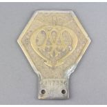 An AA commercial vehicle radiator badge no.V117336