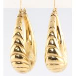 A pair of 9ct yellow gold earrings 7.5 grams