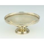 A circular silver pedestal bowl raised on a spreading foot Birmingham 1944 5cm h, 62 grams