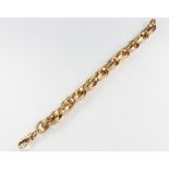 A 9ct yellow gold fancy link bracelet 16 grams, 19cm