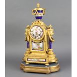 Japy Freres, a French 19th Century 9 day striking on bell mantel clock contained in a gilt ormolu