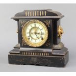 Ansonia Clock Co., An American 19th Century 8 day striking mantel clock with visible escapement,