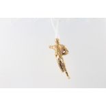 A 9ct yellow gold Matador charm, 3.8 grams