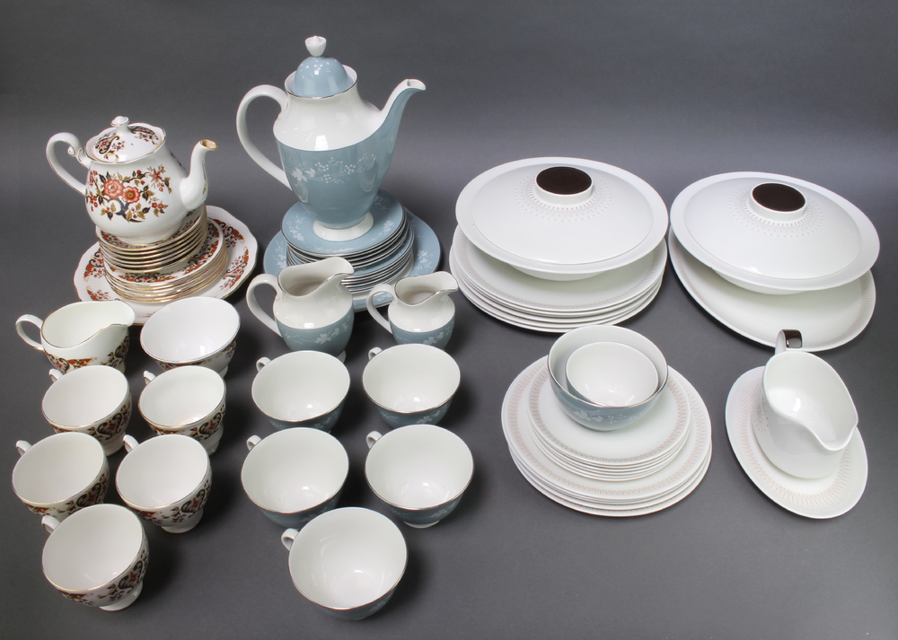 A 22 piece Royal Doulton Reflections patterned coffee service comprising coffee pot, twin handled