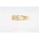An 18ct yellow gold paste set ring 5.2 grams, size S
