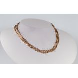 A 9ct yellow gold necklace 12.7 grams, 64cm