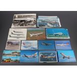 A quantity of various black and white and coloured postcards and photographs of 1950/60's commercial