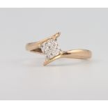 A 9ct yellow gold ring 1.6 grams, size M
