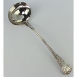 A Victorian silver Kings pattern ladle, London 1841, 340 grams