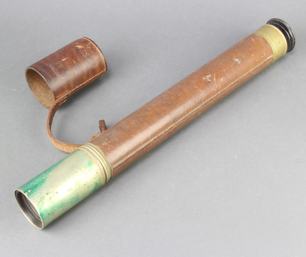 W Ottway & Co., a military issue Office of the Watch single draw telescope marked W Ottway Ealing