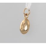 A 9ct yellow gold coffee bean pendant 2.1 grams