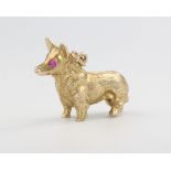 A 9ct yellow gold Corgi charm 7.4 grams