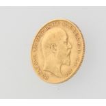 A half sovereign 1906