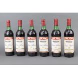 Six bottles of 1976 Vin Zaco Bodegas Bilbainas Vina Rioja