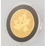 A Canadian maple leaf 1oz gold coin, 2014, 31.15 grams