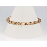 A 9ct yellow gold bracelet 12.8 grams