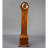An Enfield Art Deco 8 day striking "granddaughter clock" with silvered chapter ring and Roman