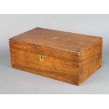 A Victorian rectangular mahogany writing slope with hinged lid 16cm h x 40cm w x 23cm d Some pitting