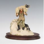 A Border Fine Arts figure All Creatures Great and Small JH41 Winter Rescue by Anne Butler 18cm on