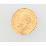 A gold half sovereign, 1914