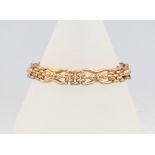 A 9ct yellow gold bracelet 12 grams