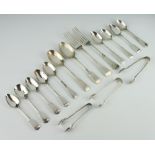 A quantity of tea, dessert and coffee spoons, 534 grams