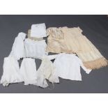 A child's silk dress, petticoat, silk shawl, etc