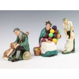 Two Royal Doulton figures - The Master HN2325 15cm and The Old Balloon Seller HN1315 15cm and a