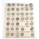 A quantity of shillings, George III, Victoria, Edward VII, George V, George VI, 275 grams