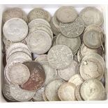 A quantity of pre 1947 coinage, 180 grams