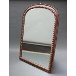 A Victorian style bevelled plate over mantel mirror contained in a decorative gilded frame 152cm x