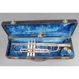 A Dolnet silver trumpet Lestertone Deluxe