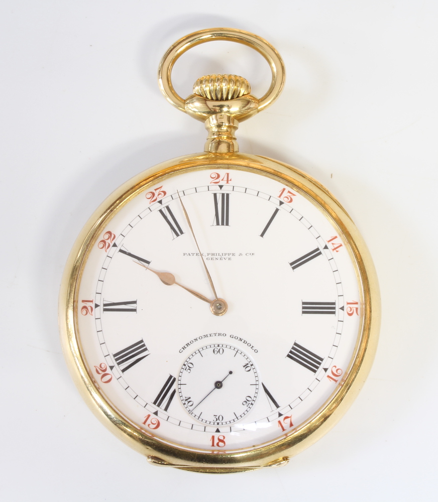 Patek Philippe, 1909 a gentleman's 18ct yellow gold mechanical pocket watch, the dial inscribed - Image 2 of 7