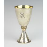 A silver goblet to commemorate the Silver Wedding of the Queen and The Duke of Edinburgh 1947-