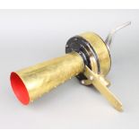 A 19th/20th Century brass claxton/fog horn 26cm x 15cm