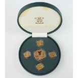 A 2001 Victoria (1901-2001) anniversary collection 5 gold coin set, comprising 4 sovereigns and a