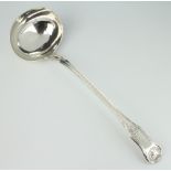 A George III silver Kings Pattern ladle, London 1817, 291 grams