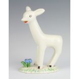 A Midwinter figure of a lamb 20cm together with a Crown Ducal Tom The Piper's Son baby dish 20cm