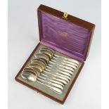 A set of twelve 800 standard silver teaspoons 181 grams