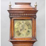 John Wainwright of Wellingboro no.1303, an 8 day longcase clock, the 30cm brass dial with gilt