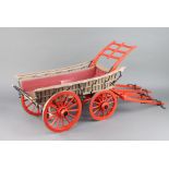 A scratch built wooden model of a Hampshire wagon 23cm h x 72cm l x 25cm w