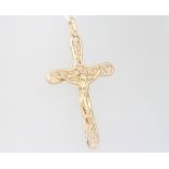 A 9ct yellow gold crucifix pendant 1.5 grams