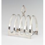 A silver 5 bar arched toast rack Sheffield 1962, 10cm, 116 grams