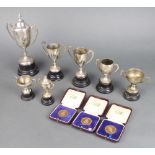 Minor plated trophy cups etc